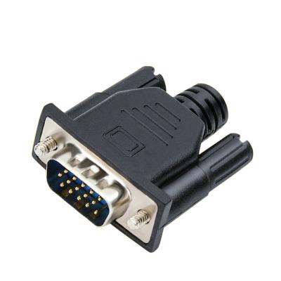 China Black VGA Emulator Ddc Edid Emulator Dummy Plug VGA 1080p Pass Through Virtual Display Adapter for sale