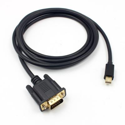 China Wholesale Computer Display Adapter Left Port Male Mini HDTV Display DP To VGA Cable for sale