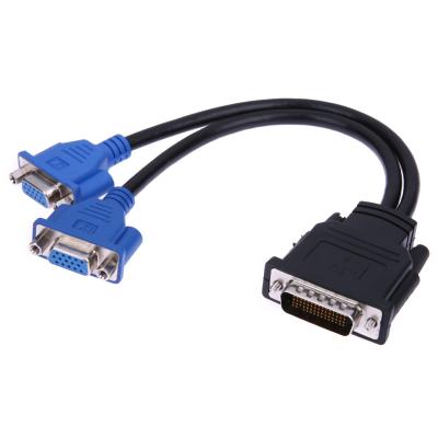 China Dms-59 Pin Male To Dual Vga COMPUTER Dms-59 Pin Male To Dual Vga Y Cable Splitter Video Card Adapter Female Cable for sale