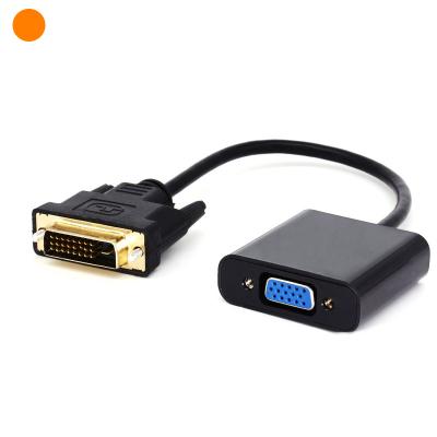 China COMPUTER DVI 24+1 Pin To VGA 15 Pin Active Cable DVI To VGA Adapter 1080P Converter for sale