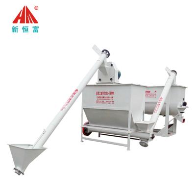 China Poultry Farm Feed Making HNHF 9ht 2000 Horizontal Feed Crushing Animal Forage Mixing Equipment for sale