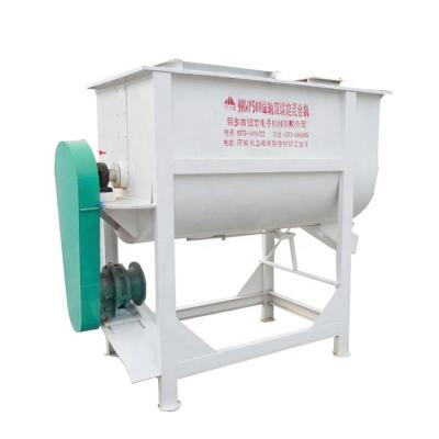 China HNHF horizontal dry plant slhy powder processing feed animal fodder mixing machine for sale