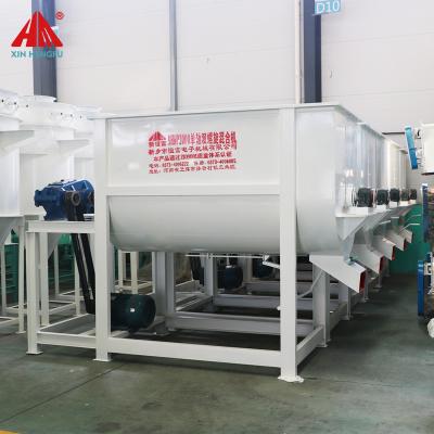 China Plant SLHY2.5 15kw 1000kg Per Shaft Single Shaft Horizontal Poultry Feed Batch Mixer for sale