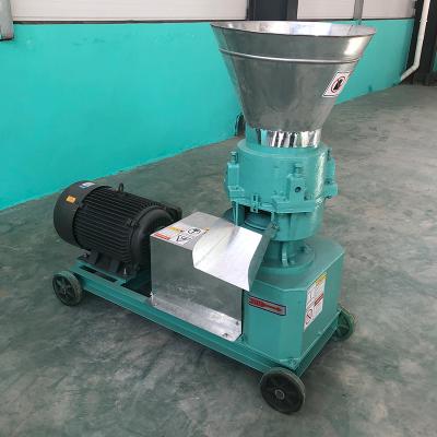 China Factory 9KLP 300 Three Phase Feed Roll Equipment 22KW Small Die Pellet Machine Flatbed for sale