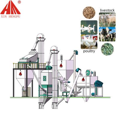 China Factory Livestock Feed Pellet Plant Fish Feed Sinking Machine for sale