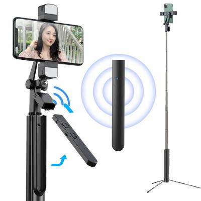 China Tripod/Remote Controller 1000mm Height Radio Tripod/Remote Controller 1000mm Height/Remote Shutter 360 Selfie Lights Rotating Support Gopro and Cameras Selfie Stick Tripod for sale