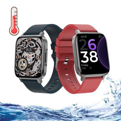 China Touch Screen Touch Screen Men IP68 Waterproof Reloj 2021 Smart Watch Temperature For Blood Oxygen Measurement for sale