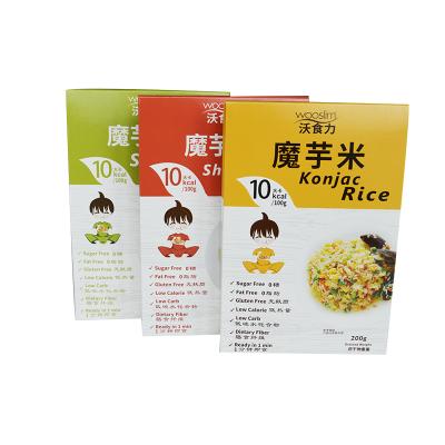 China Low-CARB Branded Zero Carb Foods Shirataki Diet Noodles Konjac Spaghetti Konjac Slimming Rice for sale