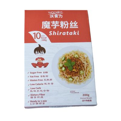 China Gluten Free Instant Noodles Shirataki Dried Noodles Spaghetti Konjac Dry Shirataki Pasta Noodles with Carrot Flavor for sale