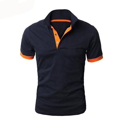 China OEM Logo Golf Polo Shirt Men's Custom Collar Anti-Shrink Stand Collar Modal Polyester Polo Shirt for sale