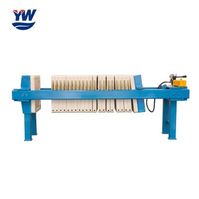 China Manual Hydraulic Chamber Plate Filter Press In Water Treatment Plant for sale