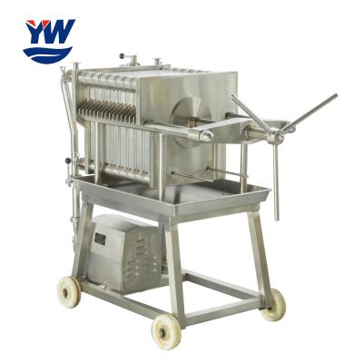 China Stainless Steel Wine Filter Press For Juice Plate And Frame Filter Presses for sale