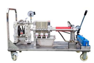 China Automatic Stainless Steel Filter Press With Pump for sale