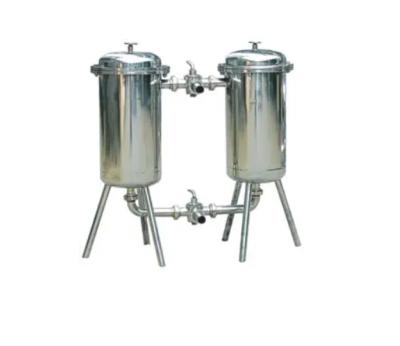 China 10 Micron 1 Micron Ss Micron Filter Housing Stainless Steel Duplex Filter Switchable for sale