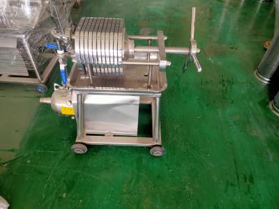 China Plate And Frame Stainless Steel Filter Press For Juice Fruit Fine Filtration for sale