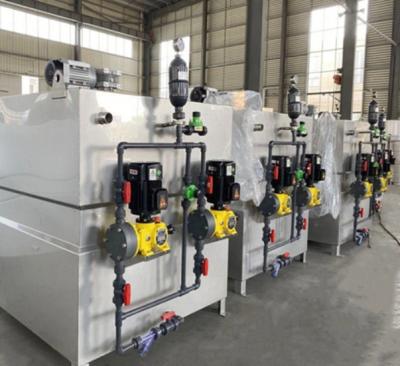 China Polymer Dosing Machine Unit Stainless Steel Feed Machine For Water Inlet Pipe for sale