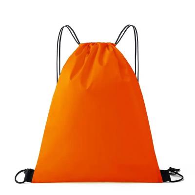 China Nonwoven Storage Top Grade Polyester Sports Drawstring Bag Backpack for sale