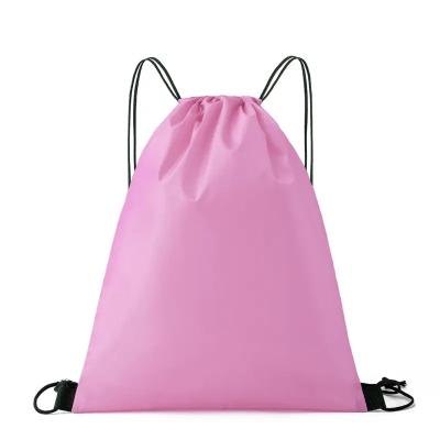 China High Quality Storage Polyester Drawstring Sports Drawstring Bag Waterproof Gym Promotional Fitness Drawstring Bags Custom Logo for sale