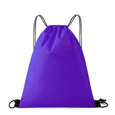 China Cheap Storage Custom Polyester Drawstring Bag Gym Sports Draw String Bags Sports Drawstring Backpack Bag for sale