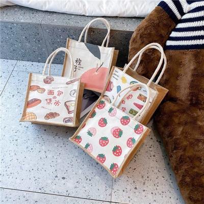 China Buying Custom Available Eco Friendly Plain Tote Bag Small Natural Jute Bag For DIY Hand Painting for sale