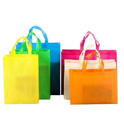 China Eco-Friendly Storage Factory Custom Design Reusable Promotion Clothing Nonwoven Shopping Bags With Logo Reusable Nonwoven Grocery Bag for sale