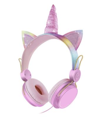 China Cute Kids Cute Earbuds Earphone Lovely Unicorn Unicorn Headset For Girls Gift for sale