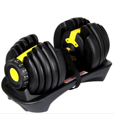 China Universal IN STOCK Ready To Ship Home Gym 24kg Lifting Test Weighs Adjustable Dumbbell Set for sale