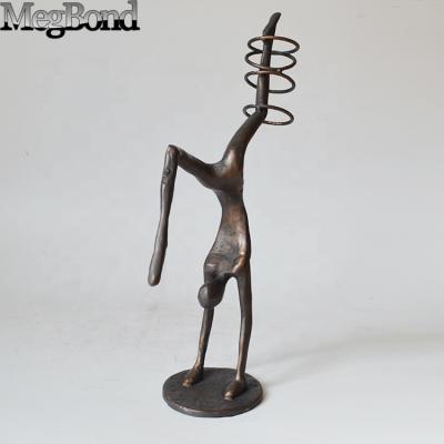 China Europe Modern Cast Metal Sport Figurines Sculptures Living Room Sculpture for sale