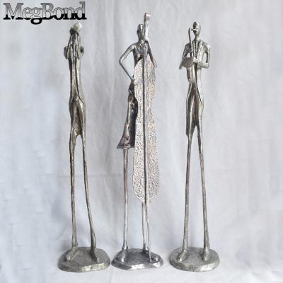 China Europe The Cast Aluminum Musician Statue For Home Decoration for sale