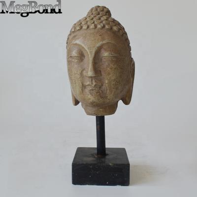 China China Small Fiberglass Buddha Resin Buddha Statues Buddha Head Decoration for sale