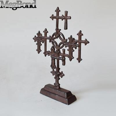 China Europe Cast Iron Cross Metal Jewelry Religious Cross for sale