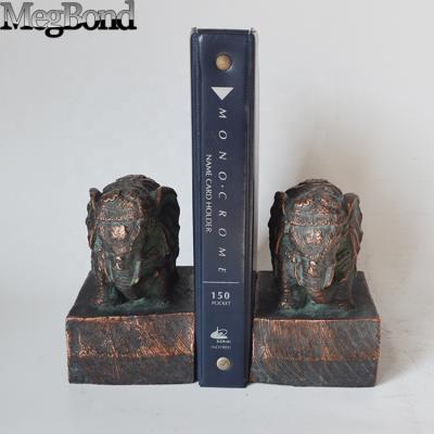 China Metal Cast Iron Bookends Elephant Reading Rack For Home Decor for sale