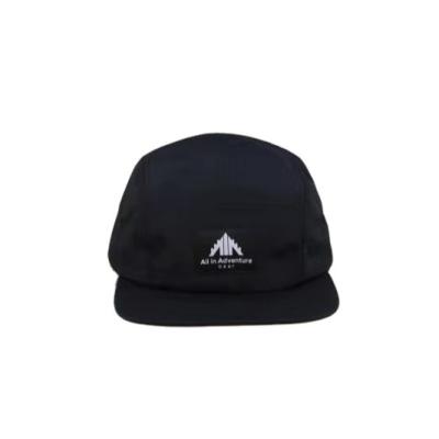 China Custom Street Style 5 Panel Camping Hat 5 Panel Casual Adjustable Waterproof Nylon Hat for sale