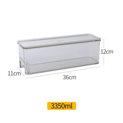 China Freshness Preservation Rectangle Storage Box For Fridge With Lid for sale