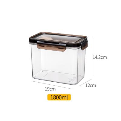 China Steamable Plastic Rectangle Food Storage Container With Lid for sale