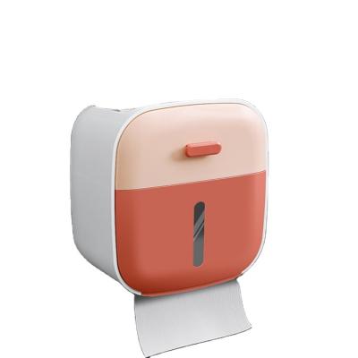 China Multifunctional Toilet Paper Storage Rack Suction Box No Pulp Paper Towel Rack Toilet Wall Tissue Punch Waterproof Box for sale