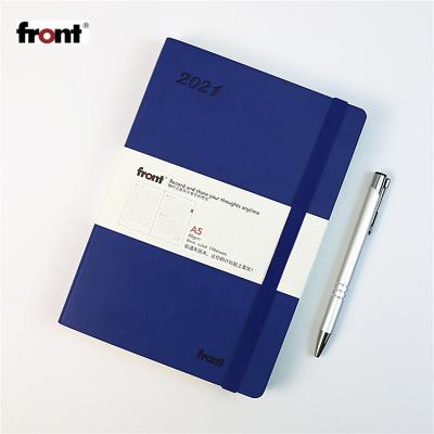 China 2021 Planner Softcover Notebook Softcover 80gsm PU Leather Printing 2021 Paper With FSC Fitness Planner for sale