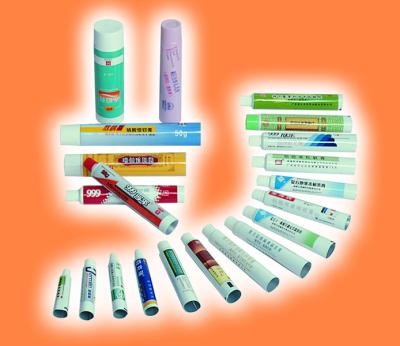 China Flat Printing PE Pharmaceutical Tube Packaging Soft Medicinal Plastic Packaging for sale