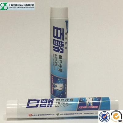 China Empty Toothpaste Cosmetic Cream Laminate Tube , Aluminum Barrier Laminated Teeth Whitening Tube for sale