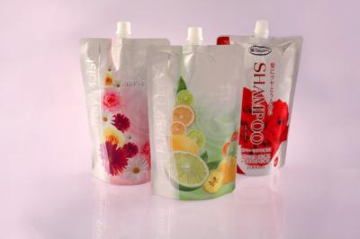 China Customized Stand Up Flexible Cosmetic Packaging Bag With Spout for sale