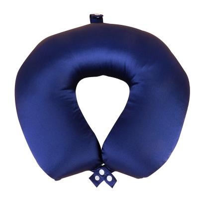 China Blackout Hooded Silk Sleep Pillow Blackout Pillow Blackout Therapy Travel Pillow Mulberry Neck Pillow For Office for sale