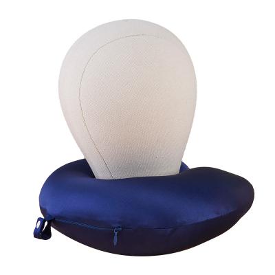 China U-Shape Lightweight Comfortable Air Therapy Memory Neck Pillow Camping Travel Silk Neck Pillow for sale