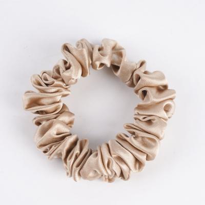 China New Fashion Satin Color Silk Hair Pure Soft Circle Elastic High Stretch Hair Scrunchies Hair Accessories for sale