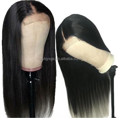 China Body Wave HL02 4x4 Lace Closure Wig 10A Remy Human Hair Wigs Natural 150% Straight 150% Color Women for sale