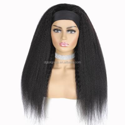 China Curly Hair 10-26inch Straight Wigs 1B# 150% Body Wave Hair Wigs HL29 Main Band For Black Women for sale