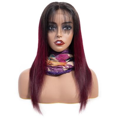 China 180% Remy Human Hair Wigs Straight FO Gradient T1B# And 99J# Body Wave HL12-B9 4x4 13x4 Full Lace Wigs 180% Two Tone Color Women for sale