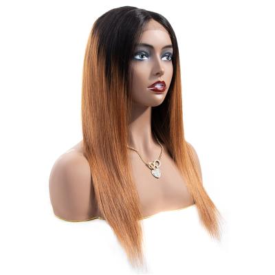 China 180% Remy Human Hair Wigs Straight FO Gradient T1B# And 30# Water Wave Lace Wigs HL12-B3 13x4 4x4 Two Tone Color Women for sale