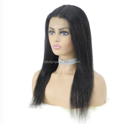 China HL26-1B Straight T-Part Hair Wigs 12-24inch Remy Hair Human Wig Body Bangs For Black Women for sale