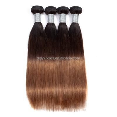 China Wholesale Curly HW01-43 Curly Cuticle Aligned Virgin Human Hair Hair Extension Grade 10A Tricolor Gradient Silky Straight Myanmar for sale