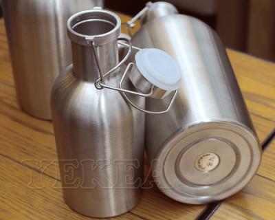 China PORTABLE Outdoor Portable Double Wall Sports Water Drink Beer and Wine Bottle Stainless Steel With Lid for sale